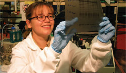 Scientist in her lab