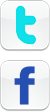 Twitter and Facebook icons